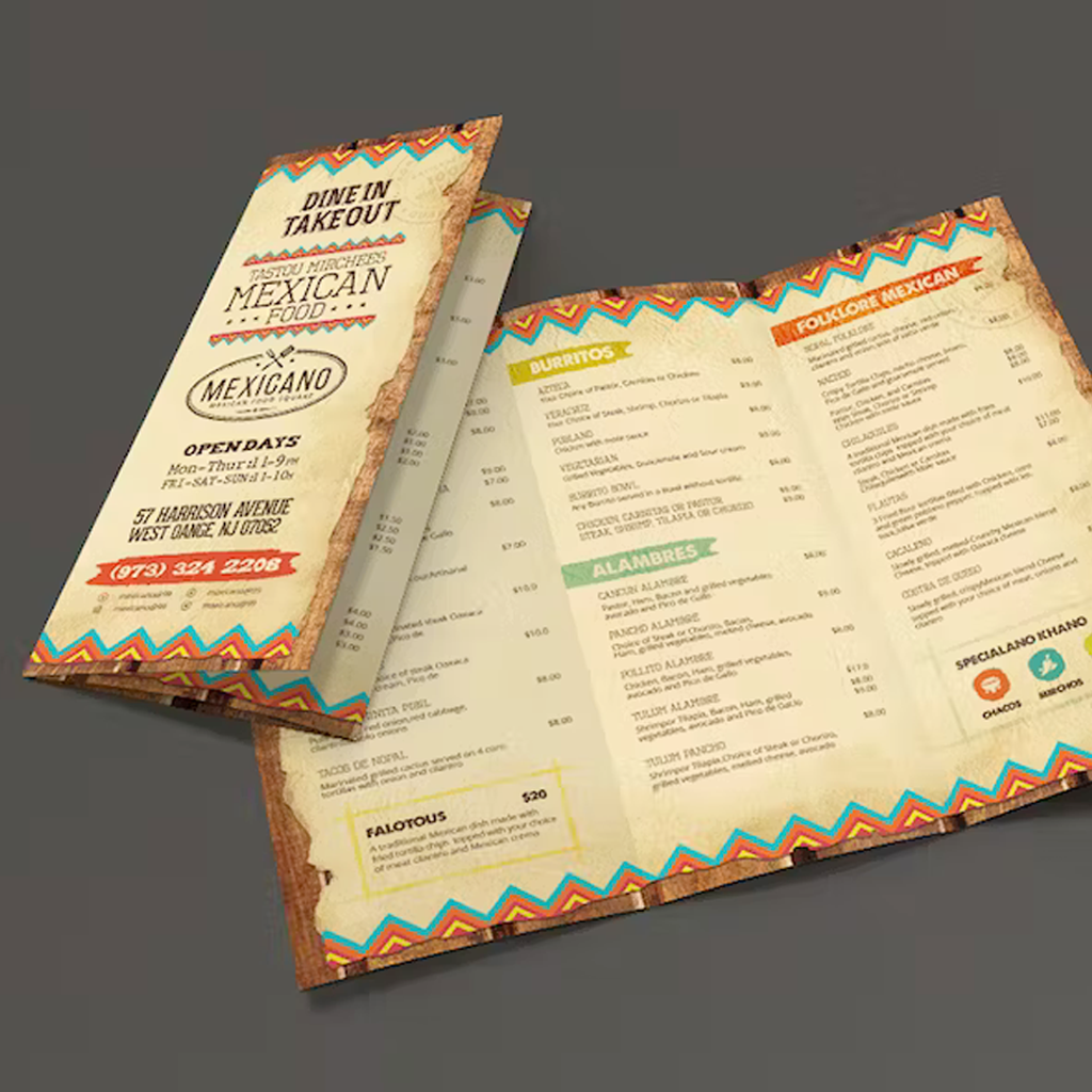 Menu Printing Mainline Print Solutions